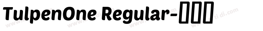 TulpenOne Regular字体转换